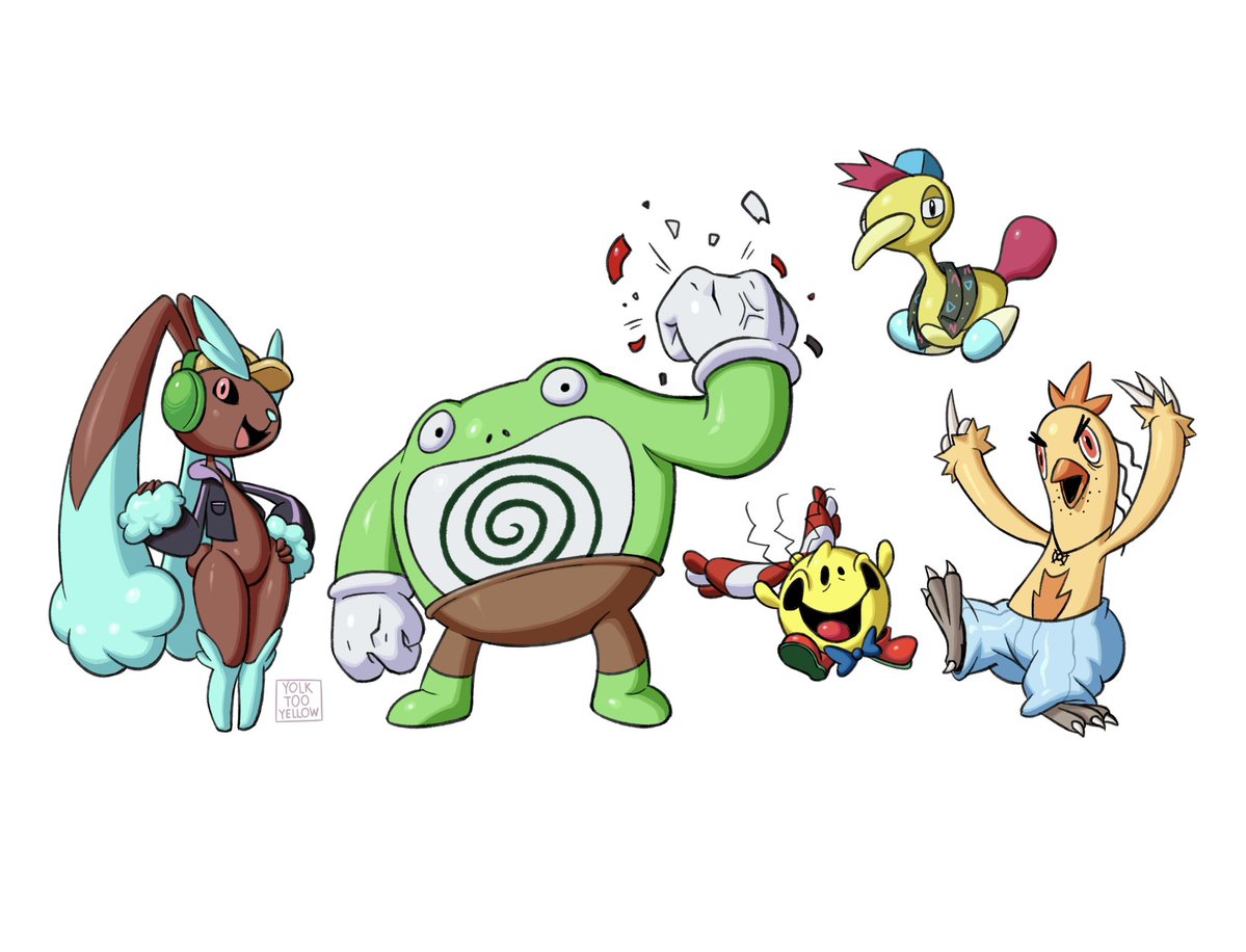 YolkTooYellow's tweet image. The smiling friends meet Pokemon part 2! #smilingfriends