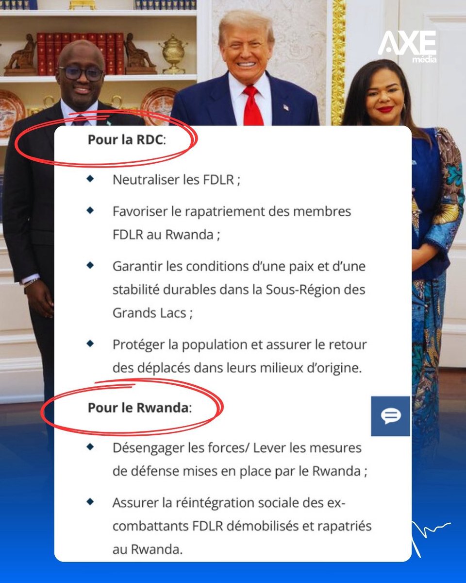 Marechal_Mwenye's tweet image. Tshilombo a annoncé qu’il se rendra à #Washington cette semaine pour signer l&apos; accord de paix entre la #RDC et le #Rwanda.
L’opposant Martin Fayulu se dit profondément préoccupé par l manque de transparence autour du projet de cet accord de paix prévu à Washington.
@afcongo @RFI