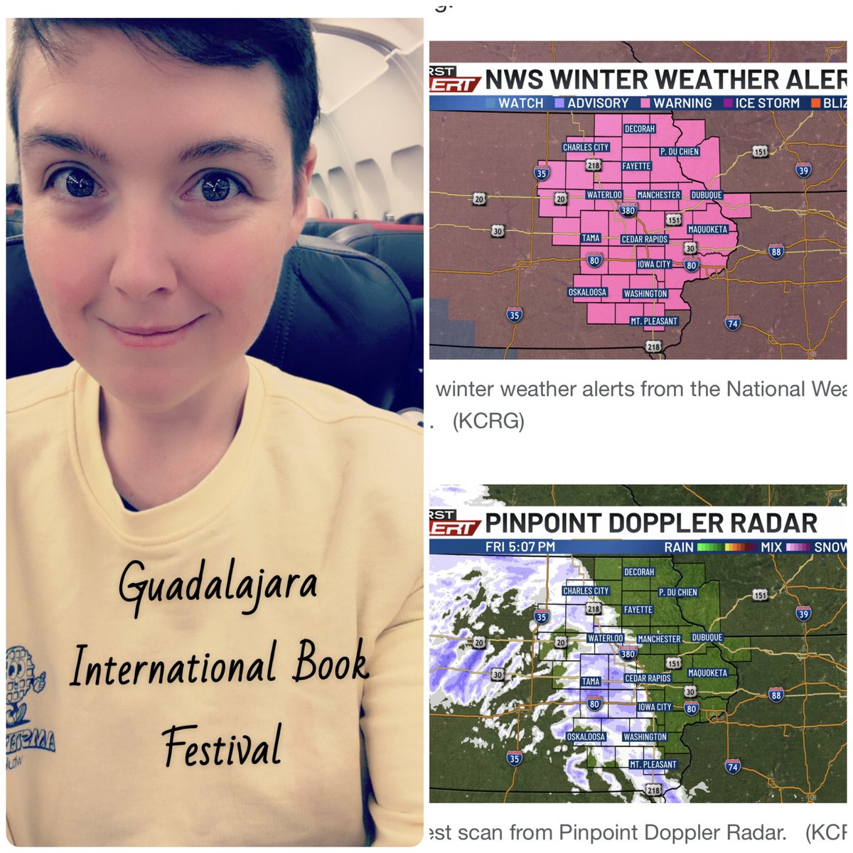 GeometricRabbit's tweet image. Soliciting prayers and petitions for safe travels! Headed to the Guadalajara International Book Fair a little early in hopes of beating the winter weather. 

#travel #faith #grateful   ✈️ ❄️ 📚