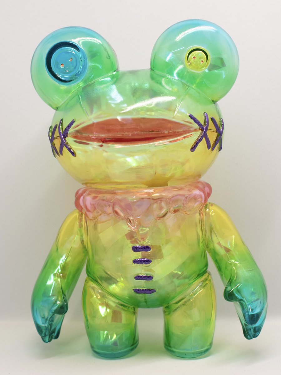 Elfrog工房 カール　テッチ　バード　パッチ　ソフビ クリア Elfrog工房 カール テッチ バード パッチ ソフビ クリア