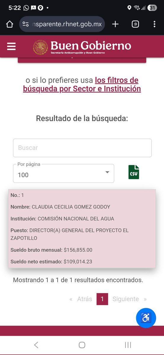 jorgegogdl's tweet image. Hoy en #FamiliasdelBienestar la hija de Ernestina Godoy, de nombre Claudia Cecilia Góme Godoy cobra 156 mil pesos mensuales brutos en la Conagua en el gobierno federal de Claudia Sheinbaum.