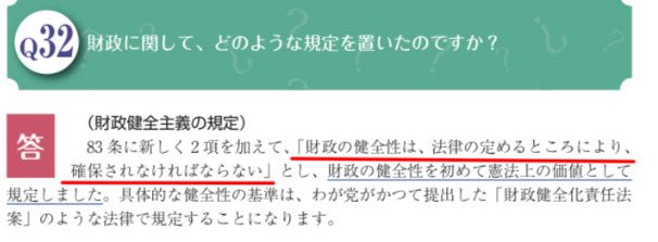 自民党憲法改正草案

財政健全化を憲法に規定
　　　↑  ↑  ↑
もう頭イカれてるやろ😮‍💨
しかもしれ〜っと🫩
だからさ､マジで自民党なんて信じちゃいかんのですよ…

【スクープ！】本当にヤバいあ！緊急事態条項が着々と裏で進んでいた件 
youtu.be/1qbKznSHKBI?si… <a href="/YouTube/">YouTube</a>より