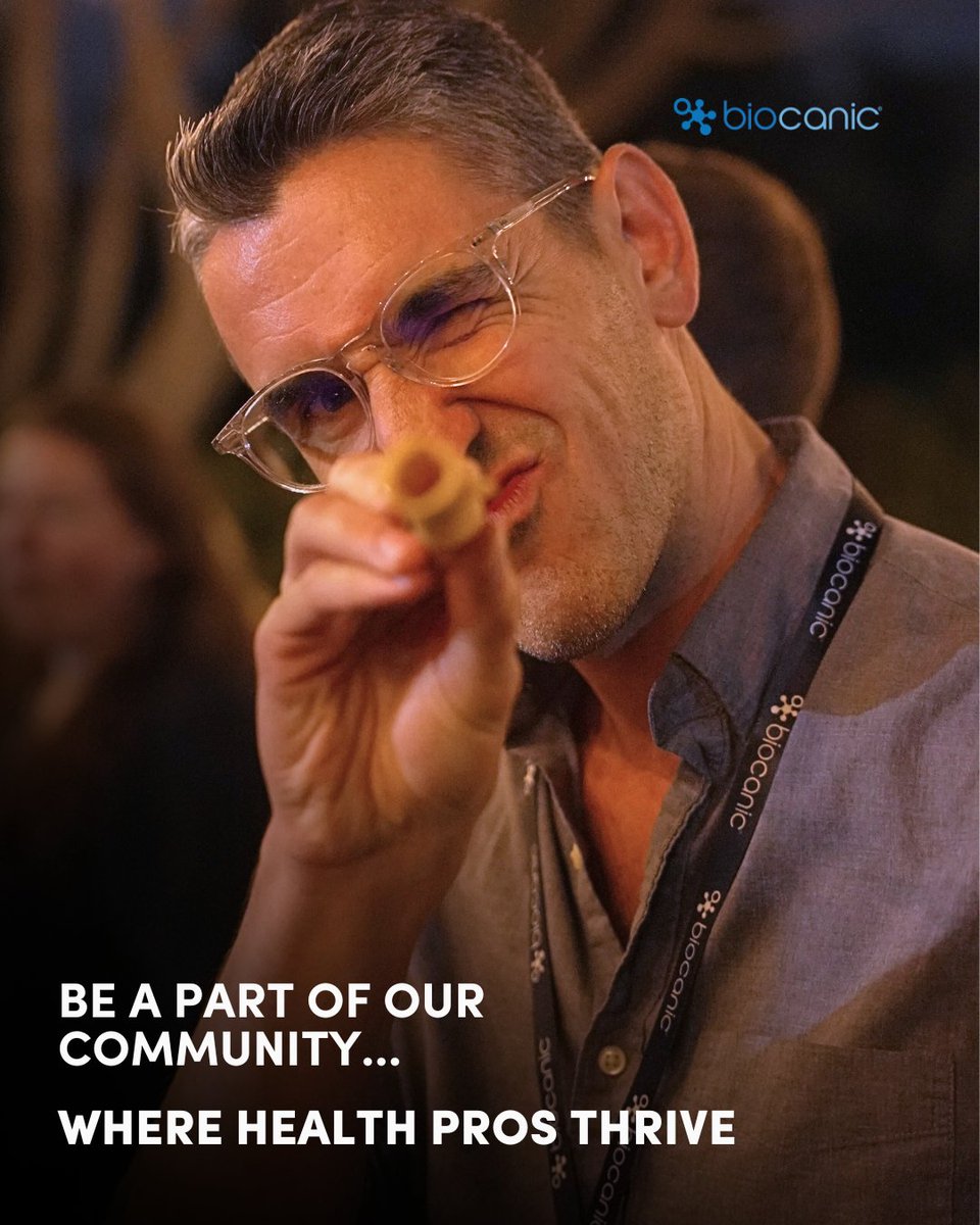 biocanic's tweet image. Where health pros thrive. 👇

Join the Biocanic Community and connect with practitioners who are driving the future of data-driven, root-cause care.

✔ Monthly livestreams + expert sessions
✔ HIX Live education
✔ Peer support and collaboration
✔ Biocanic platform guidance…