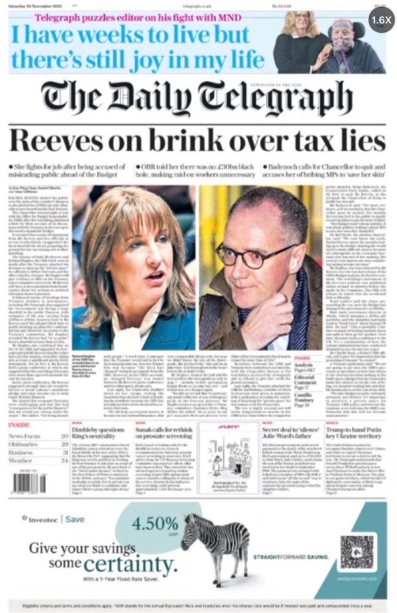 EssexPR's tweet image. Every newspaper Headline is running with Rachel Reeves lies, she’s a goner.

Days or weeks ?