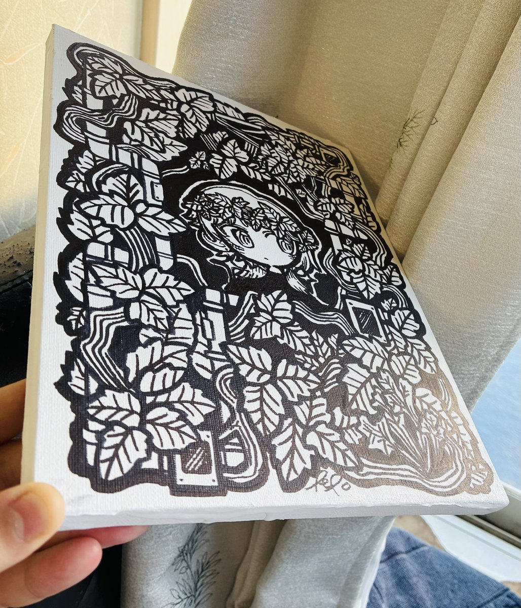 これ1発描き！ キャンバス！！！！！ #ペン画