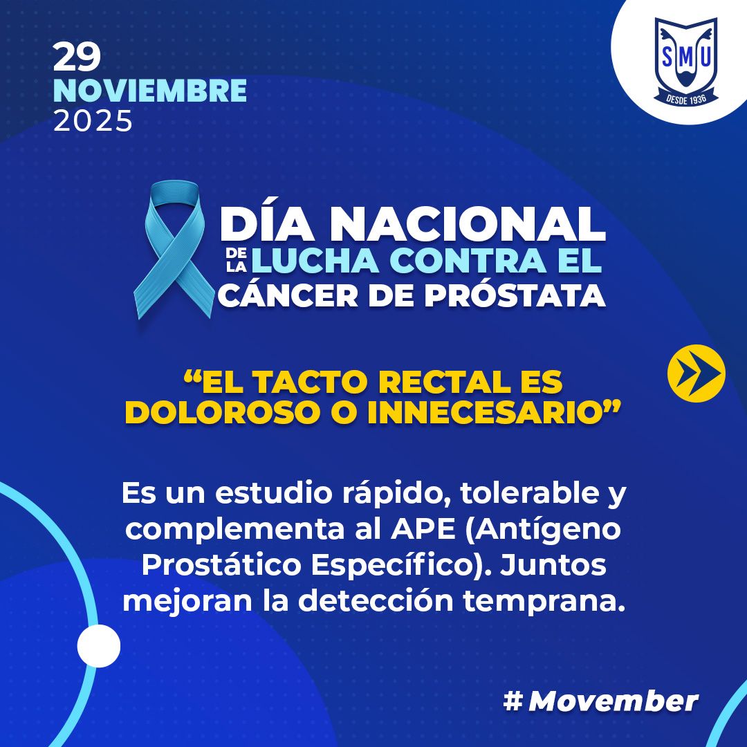 smumexico's tweet image. 💙 Hoy conmemoramos el Día Nacional de la Lucha contra el Cáncer de Próstata, una fecha que nos recuerda la importancia de la prevención, la información y las revisiones oportunas. 🙌 Para derribar barreras, hoy aclaramos 3 mitos y 3 verdades.
#Movember