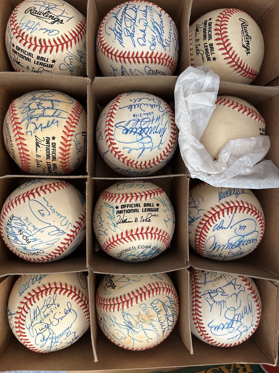 1992 Cubs balls - lots of great memories from my time with CHC.
