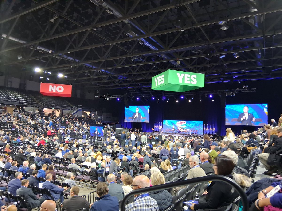 CoryBMorgan's tweet image. Happy to report the UCP AGM opened without a land acknowledgement