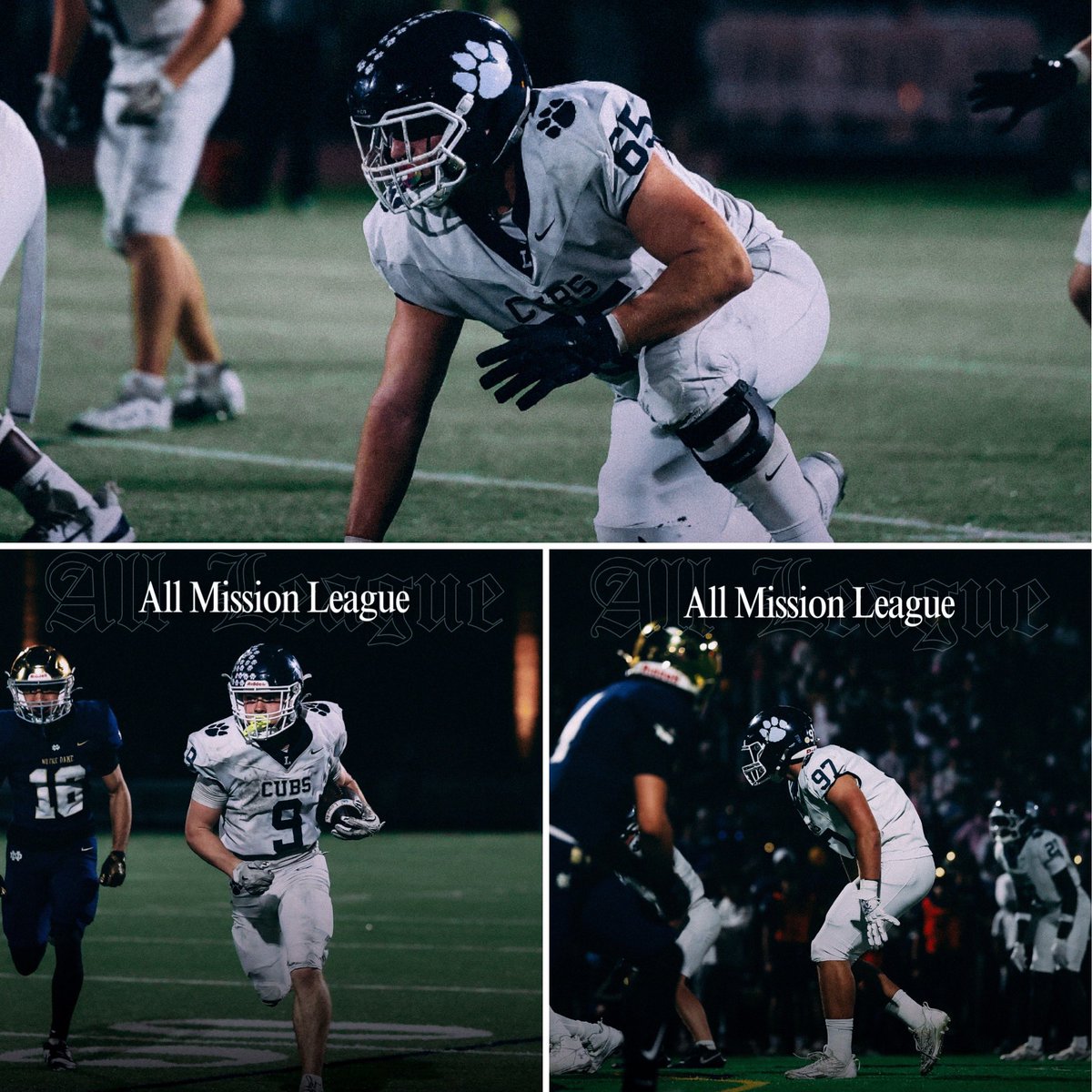 LoyolaFB's tweet photo. 𝐀𝐥𝐥 𝐌𝐢𝐬𝐬𝐢𝐨𝐧 𝐋𝐞𝐚𝐠𝐮𝐞🏅• Congrats to our 7 honorees! #LoyolaFootball 👏

𝟏𝐬𝐭 𝐓𝐞𝐚𝐦:
• OL Nate Turk ’26
• DL Max Meier ’26
• LB Kane Casani ’27

𝟐𝐧𝐝 𝐓𝐞𝐚𝐦:
• OL Nelson Pye ’26
• DB Peter Sciarrino ’26
• LB Holden Smyser ’26
• DB Malique Pollard ’28 https://t.co/w9b28FHB3E