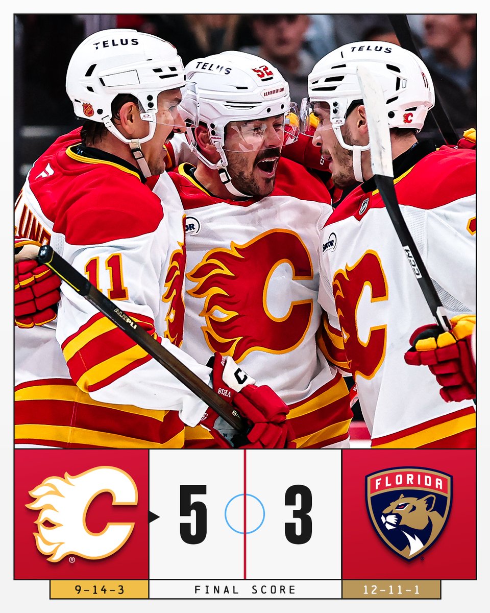 NHL's tweet photo. The @NHLFlames have won four of their last five games! 🔥 https://t.co/1Axh1EgBrA