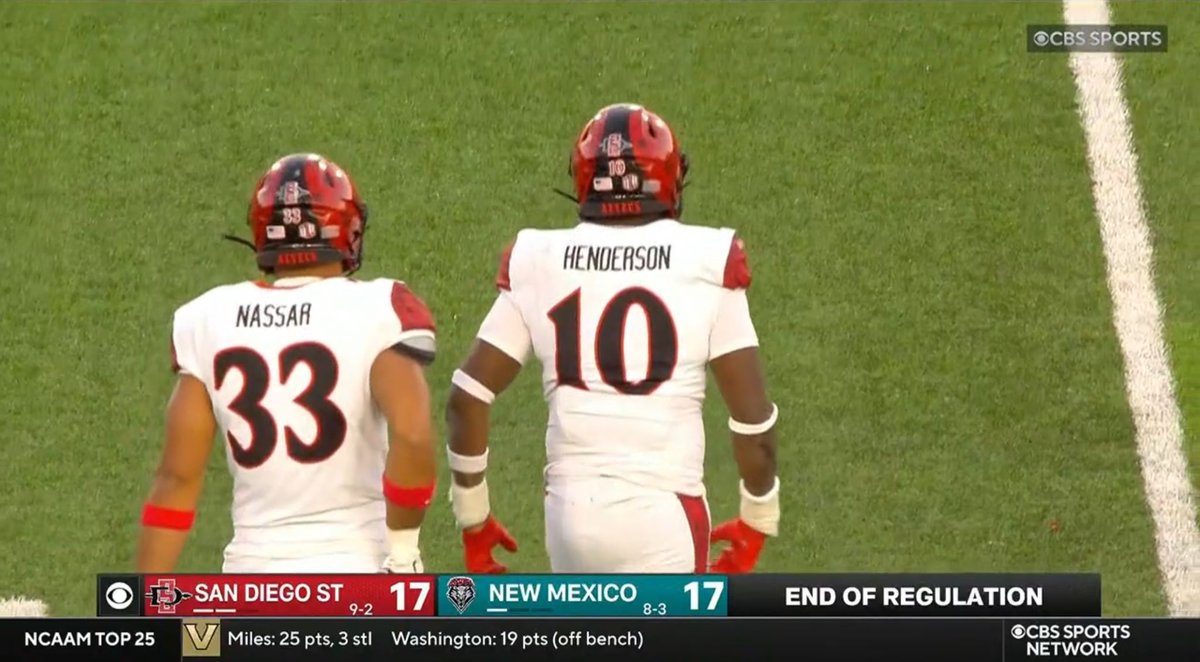 _LiveCFBPortal's tweet image. End of Regulation | @AztecFB 17-17 @UNMLoboFB. #AztecFAST #GoLobos #CollegeFootball