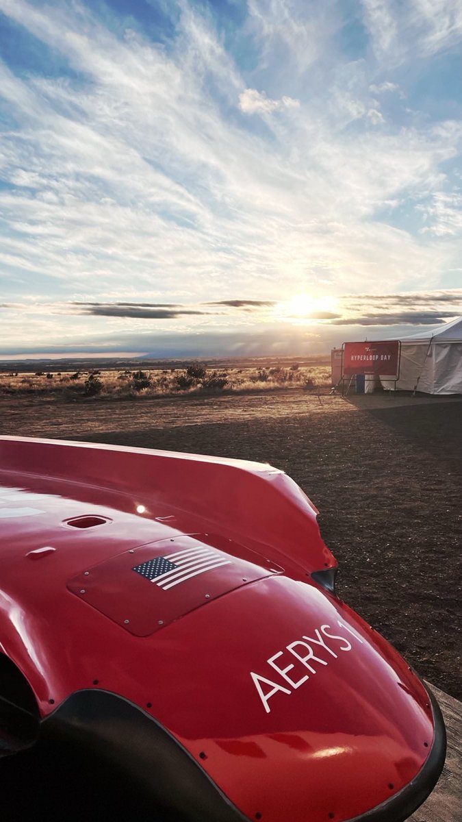 swisspod's tweet image. Just a week ago, at #HyperloopDay, we unveiled Aerys 1, our first #hyperloop capsule prototype, and ran a live mission that hit a record-breaking speed in today’s hyperloop industry on the world’s largest hyperloop test site. The excitement, the adrenaline… we can still feel it!