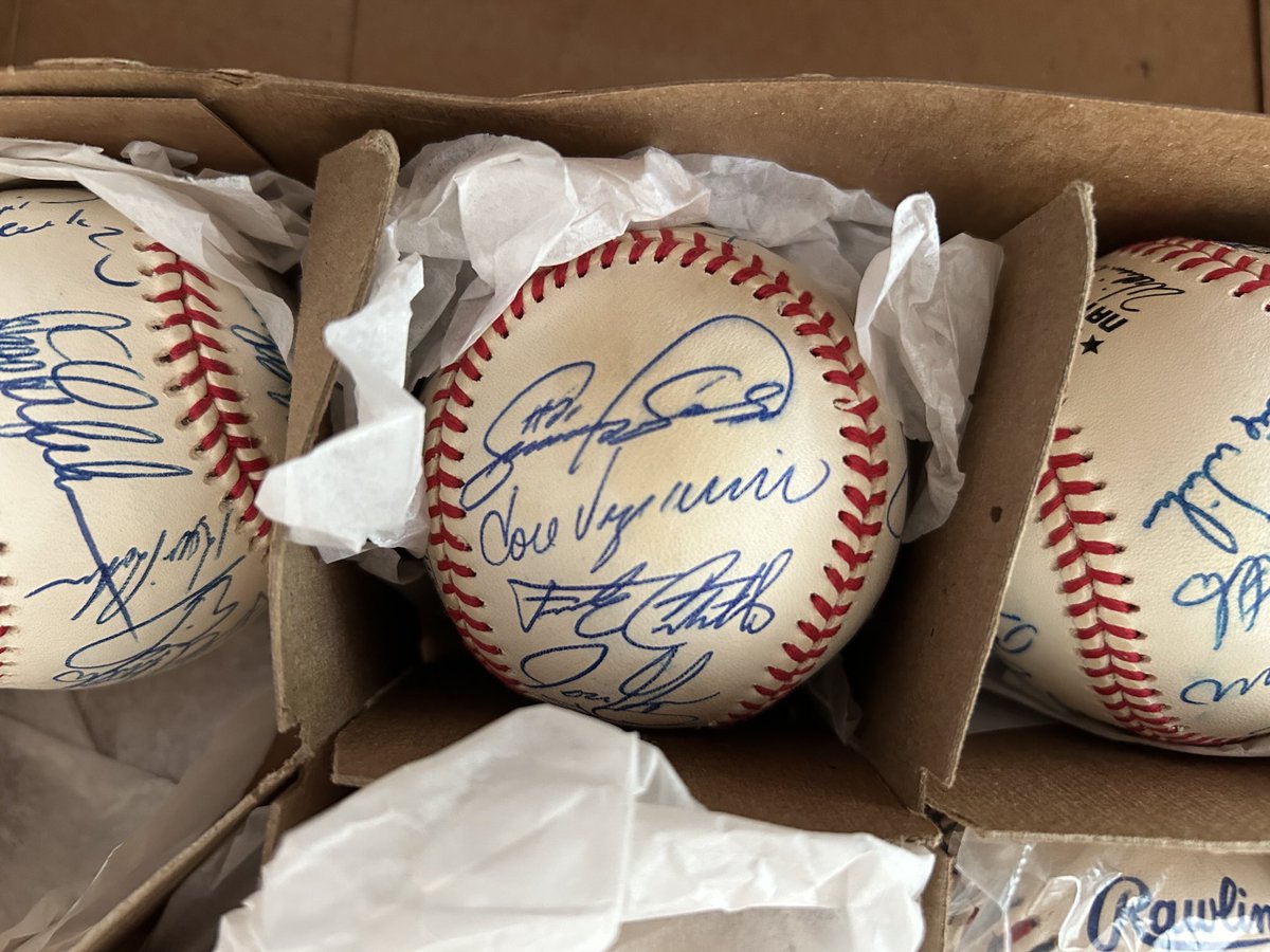 ‘93 Cubs ball including Sammy Sosa, the late Frank Castillo and Jose Vizcaino who introduced me to my wife - gracias Jose!!!