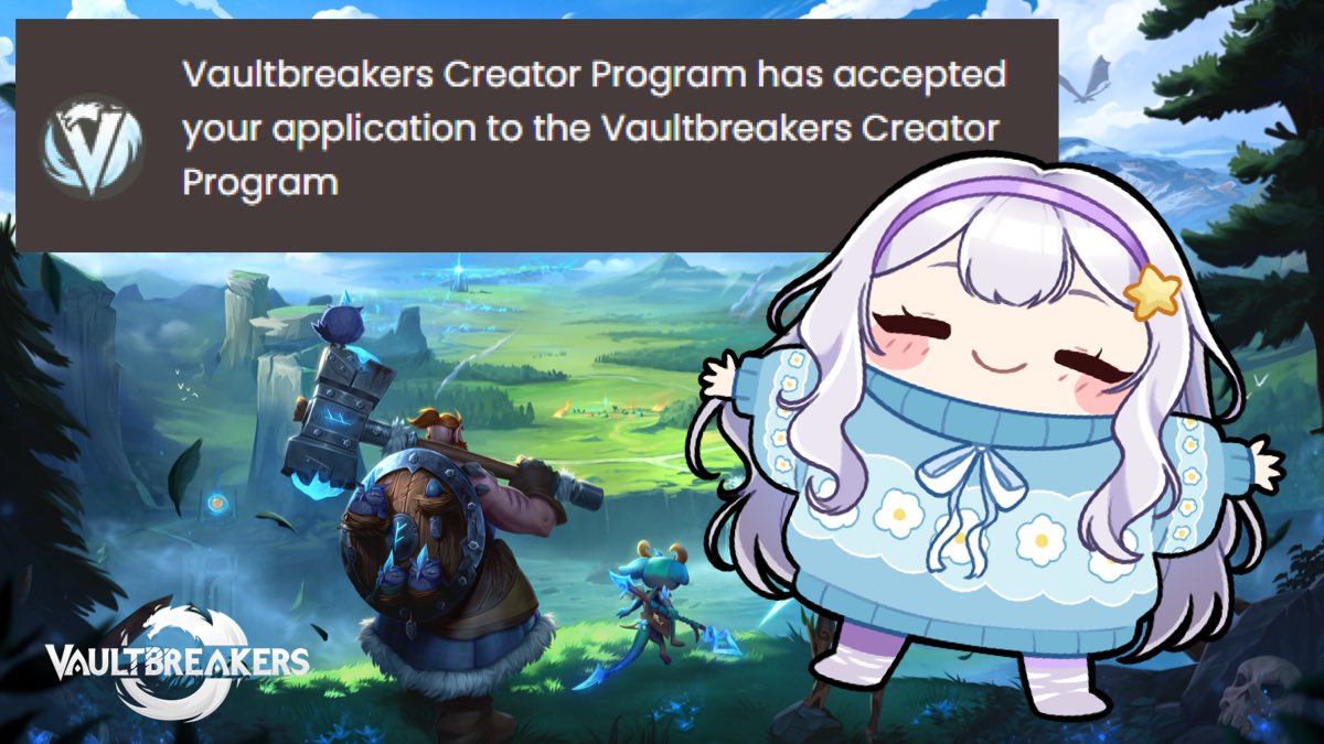 SpookziePunzie's tweet image. I’m going to be SO normal about this 

Thank you so much @Vaultbreakers_ for letting a small bean like me work with you! I will make all da content 💪