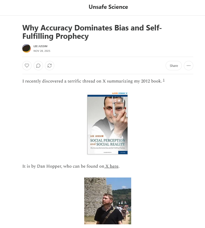 PsychRabble's tweet photo. New guest post by @evohopp, who, years ago, did a great twitter thread on my 2012 book, now scaled up into an Unsafe Science essay. Link in reply. https://t.co/kxUPzt4mDN
