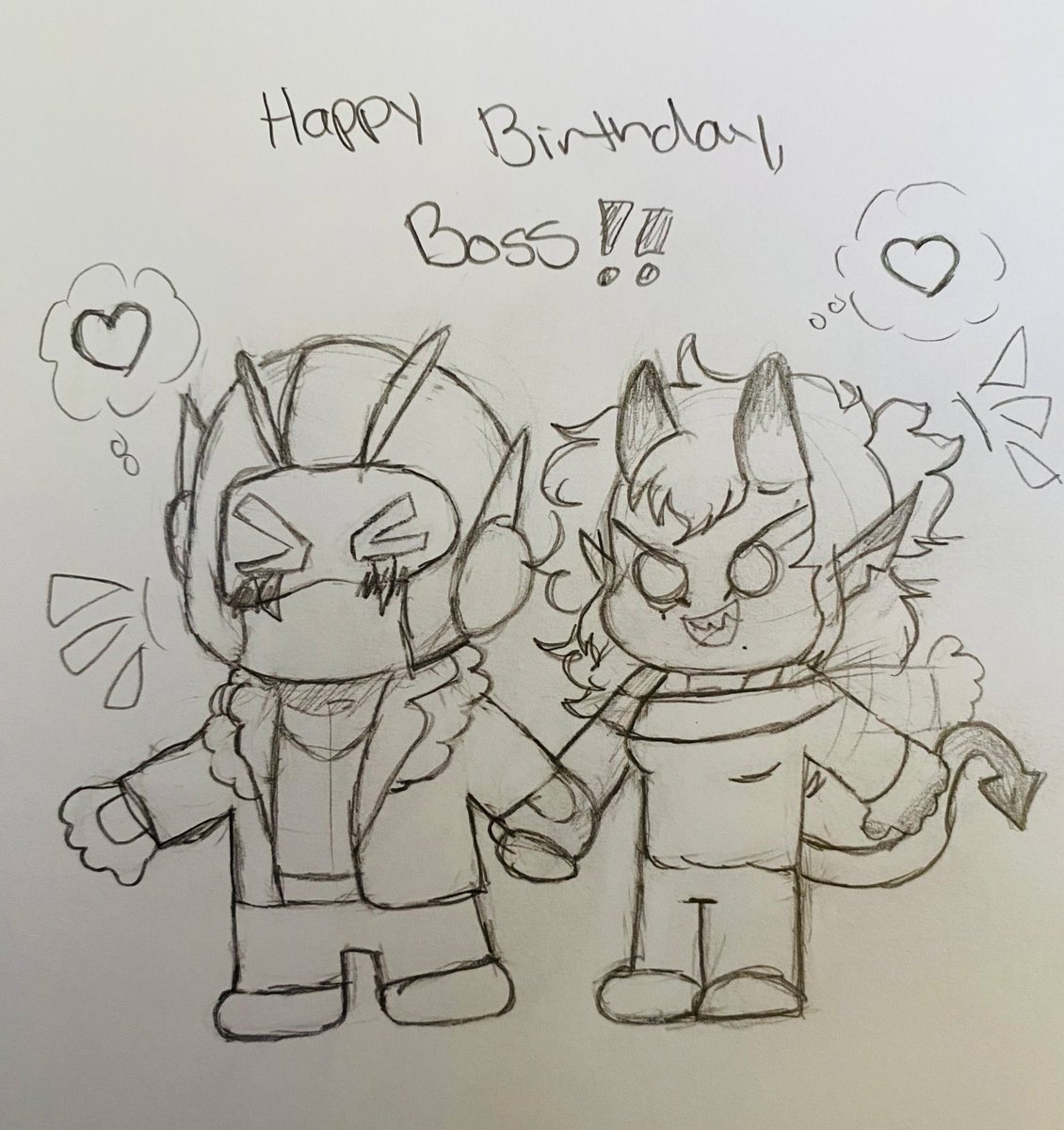 a very happy 24th birthday to my idiot <a href="/BossVeteran134/">🎂 BIRTHDAY TIME 🎂</a> !!💜 getting a two years closer to your late twenties >:D
Anyways you deserve everything, i love you and i hope your birthday is going you wanted it to 🫶🏽 another non toxic year! 
#sketch