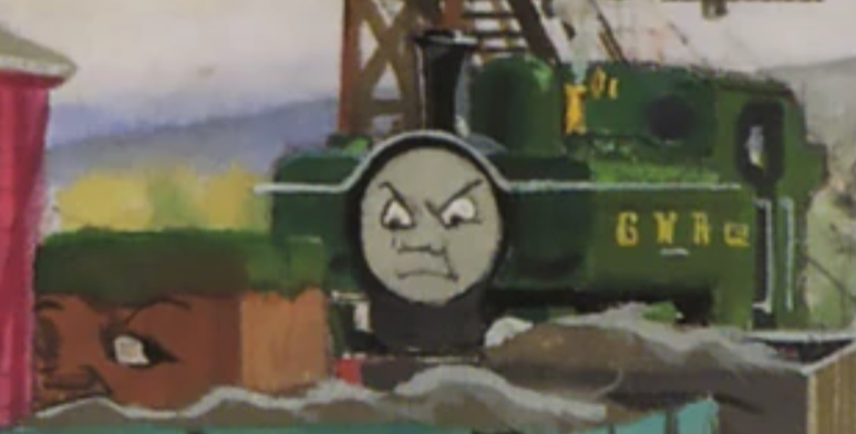 duck mad at a grass block