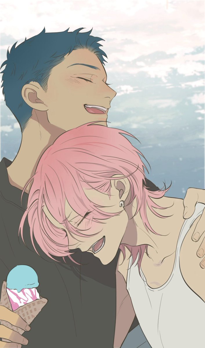 Pinkunicorn_02's tweet image. Guess who’s returning next year? This adorable duo! 😭💖💙✨💃🏽
I have missed them a lot. 
#mangabl #nagahamatobeornottobe
#ながとべ