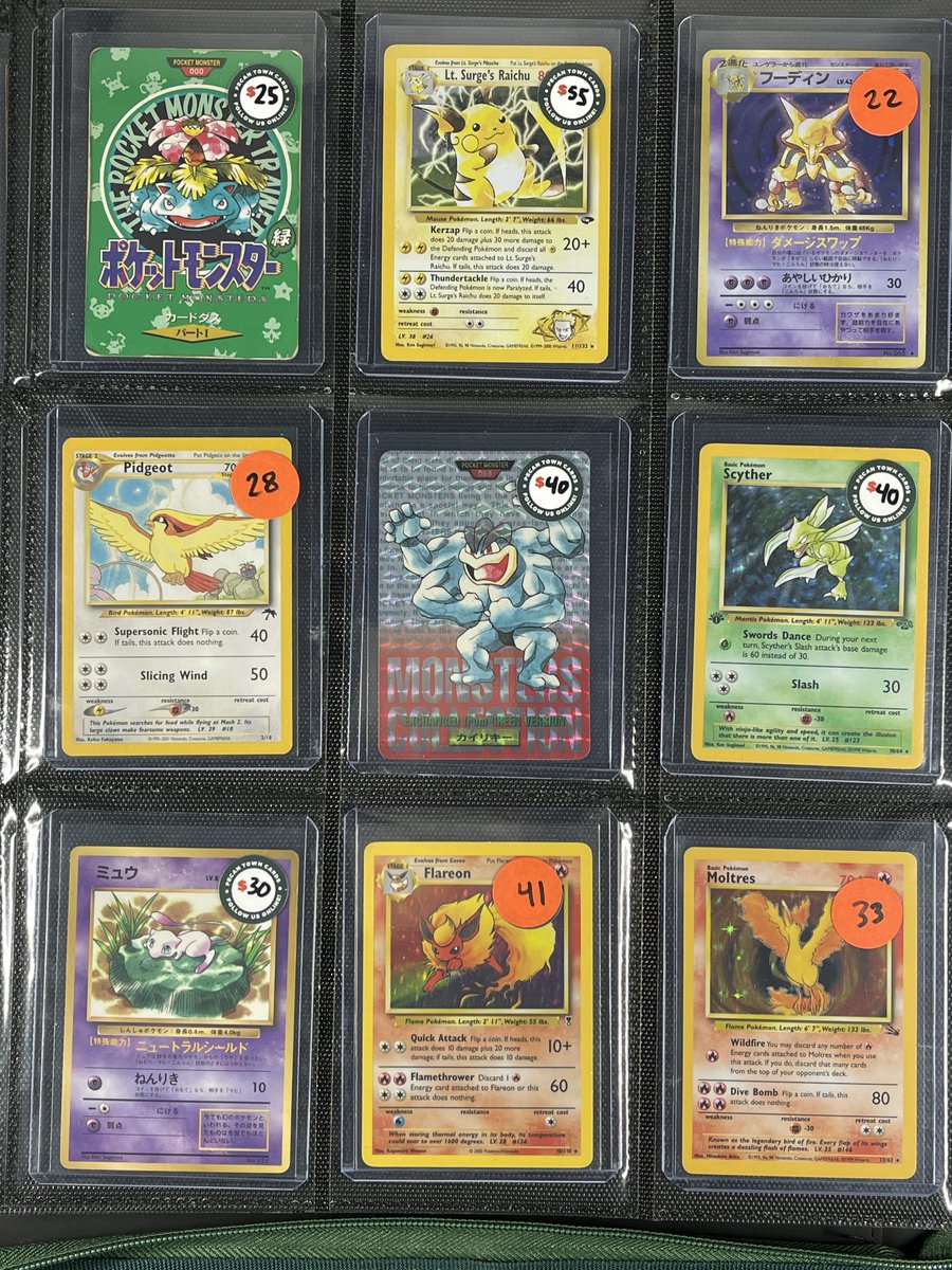 pecantowntcg's tweet image. 🚨 Black Friday Binder Sale - #PecantownStacks🚨

💰Standout Singles - Individually Priced 💰

🎯Claim by name or position!
🎴 Priced according to condition - ask for details!
📦Free shipping on orders $50+!
🛒 Check out pinned tweet for details!