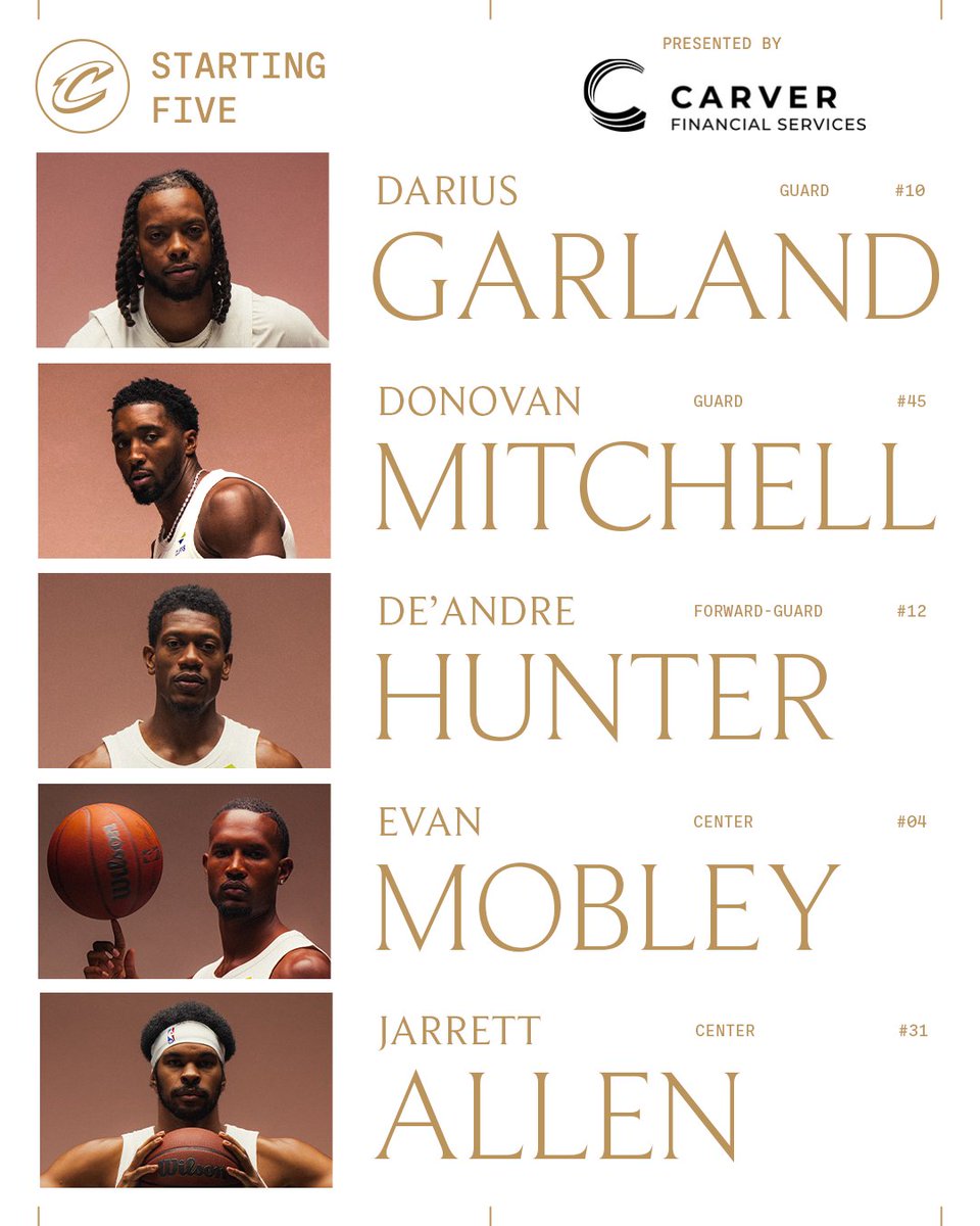 cavs's tweet image. FIRST FIVE IN ATL. 

Carver Financial Services | #LetEmKnow