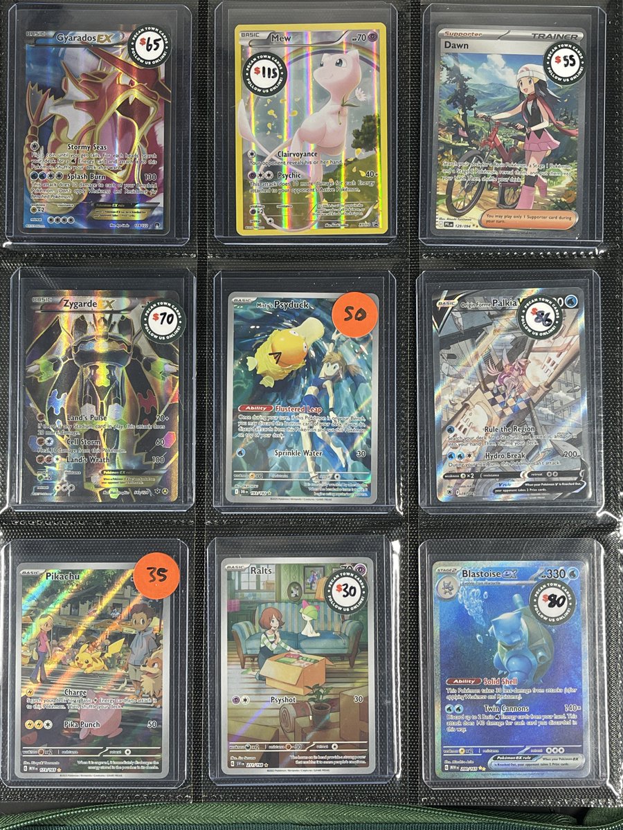 pecantowntcg's tweet image. 🚨 Black Friday Binder Sale - #PecantownStacks🚨

💰Standout Singles - Individually Priced 💰

🎯Claim by name or position!
🎴 Priced according to condition - ask for details!
📦Free shipping on orders $50+!
🛒 Check out pinned tweet for details!