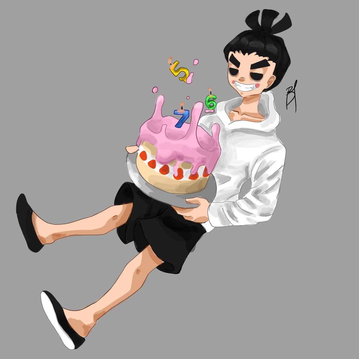 Rib308's tweet photo. Happy Birthday 
(I almoço missed the date because i rotecção confused)

 #HappyBirthdaySeven #Seven #ScissorsSeven https://t.co/4FCMACICEv