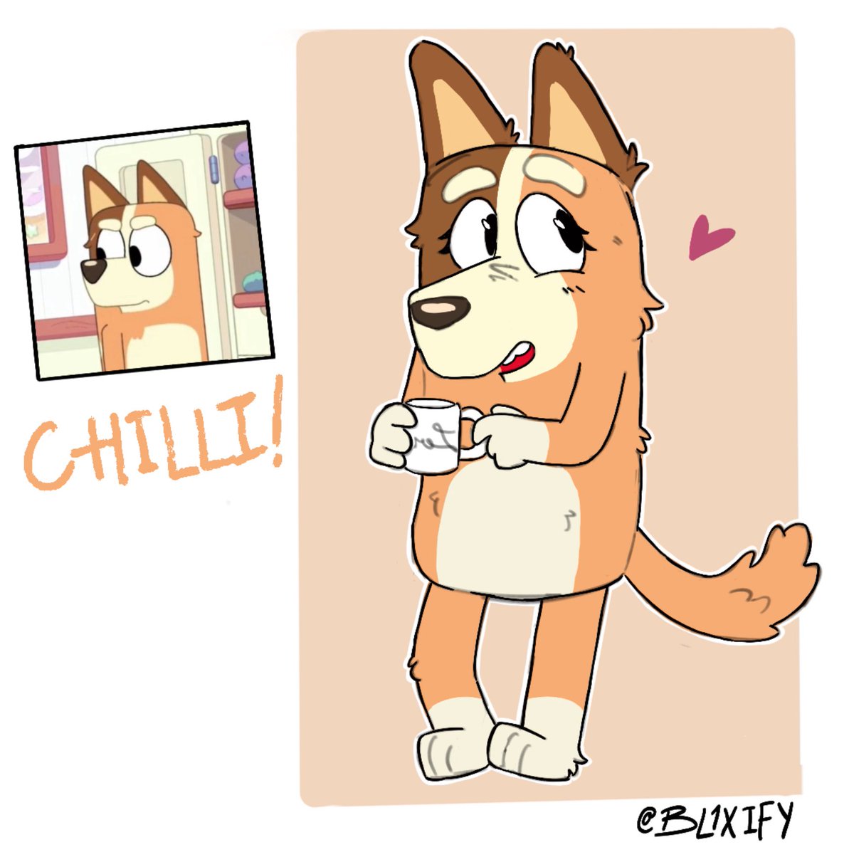 Chilliiiiiiiii #Bluey #blueytwt #blueyfanart