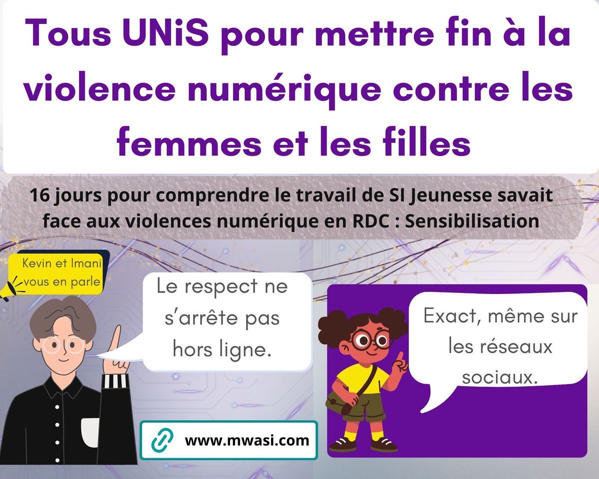 #16joursdActivismes
#pasdExcuses
Le respect ne s’arrête pas hors ligne : Si Jeunesse Savait sensibilise sur les violences sexistes dans les réseaux sociaux. SUIVEZ-NOUS pour bénéficiez de plusieurs autres astuces pour vous protéger et vous faire respecter dans les espaces