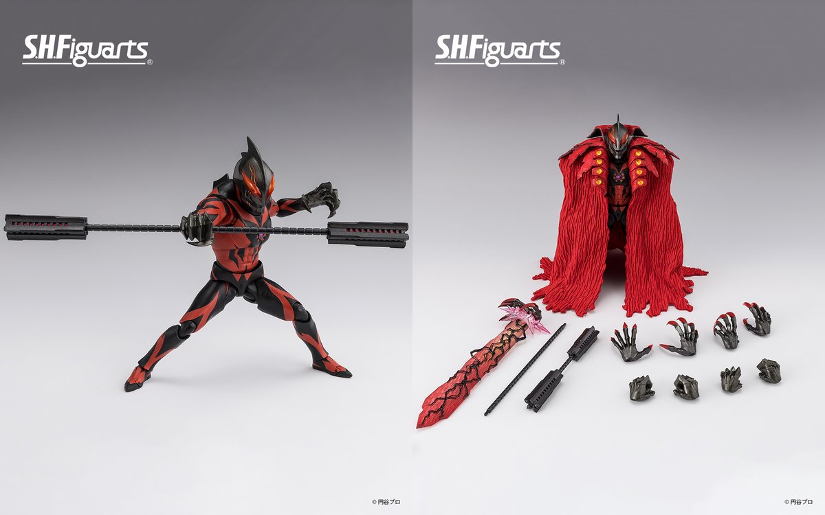 t_features's tweet image. 【締切迫る】

『#ウルトラマンゼロ THE MOVIE 超決戦！ベリアル銀河帝国』より
「S.H.Figuarts カイザーベリアル」は魂ウェブ商店で11月30日(日)23時受注締切！
🛒ご予約は→ p-bandai.jp/item/item-1000…

「デスシウム光線エフェクトパーツ」や「ギガバトルナイザー」が付属！
#t_shf #ウルトラアーツ