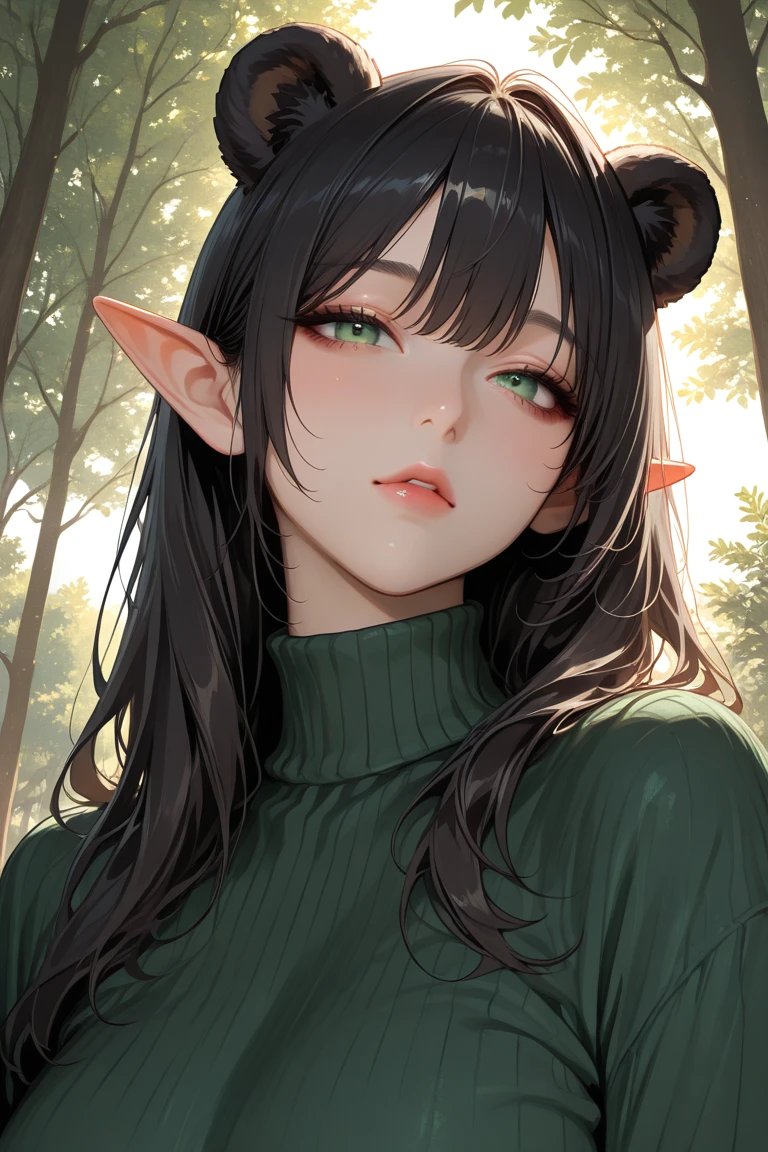 エルフスキー2025冬 #熊娘 参加させて戴きますッ🐻✨ 木漏れ日が好きな