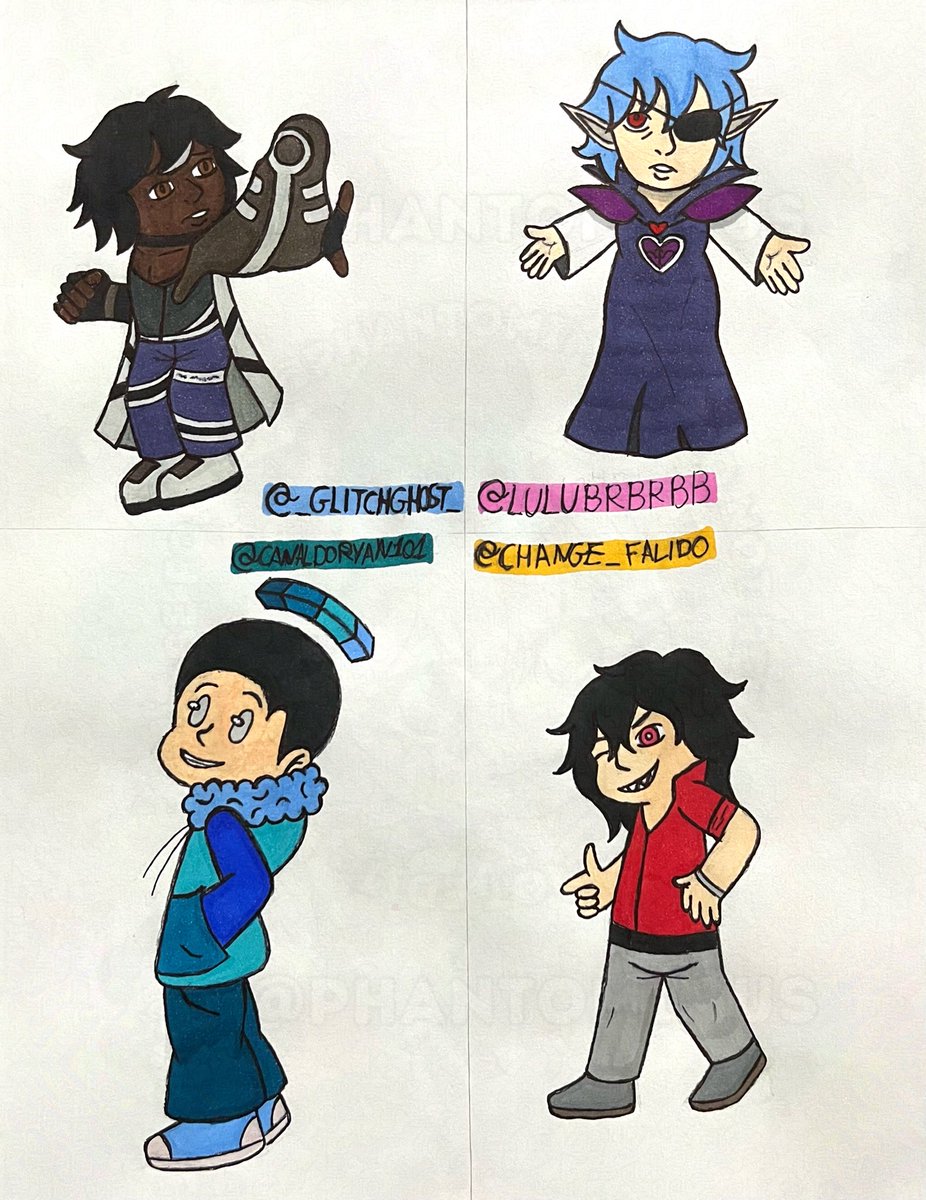 phantomimus's tweet image. Segunda folha dos novos seguidores✨

Com os oc’s de: @_GlitchGhost_ @LuluBRbrbb @CanalDoRyan101 @Change_Falido 

#traditionalart #art #artmoots