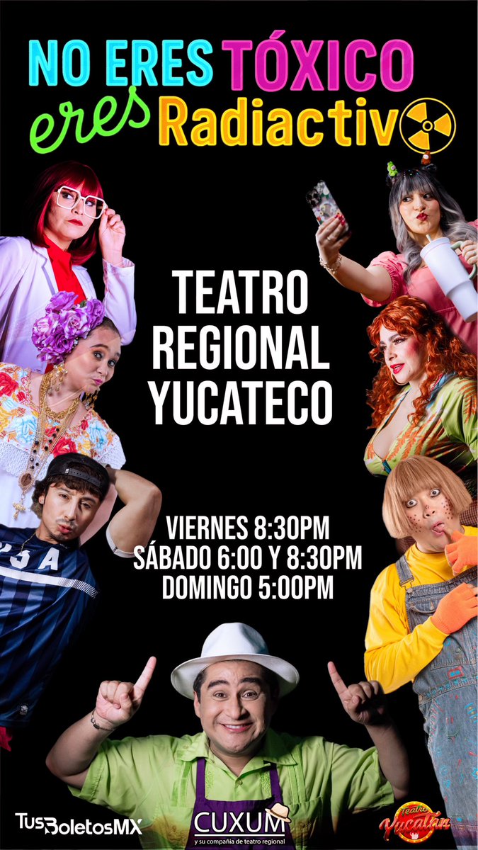 CUXUMTEATRO's tweet photo. Adquiere tus boletos en el WhatsApp 9993148787 ó en https://t.co/WGCDCZaXoQ https://t.co/MPeVYbOIzY