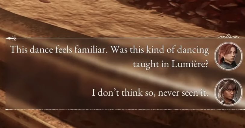 tthereacher's tweet image. making myself sad by thinking about maelicia watching aline dance in the past