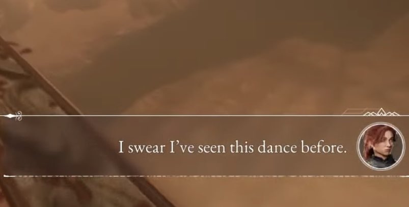 tthereacher's tweet image. making myself sad by thinking about maelicia watching aline dance in the past