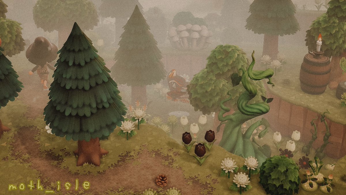 moth_isle's tweet photo. let’s take a hike to the campsite!🏕️🍄 #acnh #ACNHDesign https://t.co/nLYDgCdwnZ