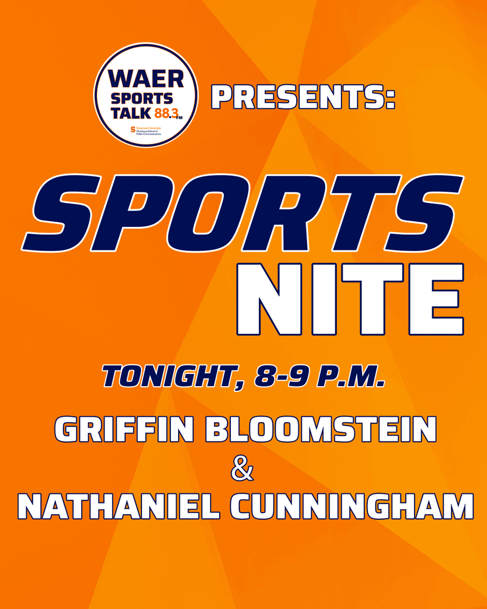 SportsNite, Black Friday edition!!

<a href="/griffbloom/">Griffin Bloomstein</a> and <a href="/N_cunning_0/">Nate Cunningham</a> recap <a href="/Cuse_MBB/">Syracuse Men’s Basketball</a>'s performance at the Players Era Festival. Plus, a preview of <a href="/CuseFootball/">Syracuse Football</a>'s season finale against <a href="/BCFootball/">Boston College Football</a>.   

💻: youtube.com/watch?v=b5Bt6r…
📻: 88.3 FM