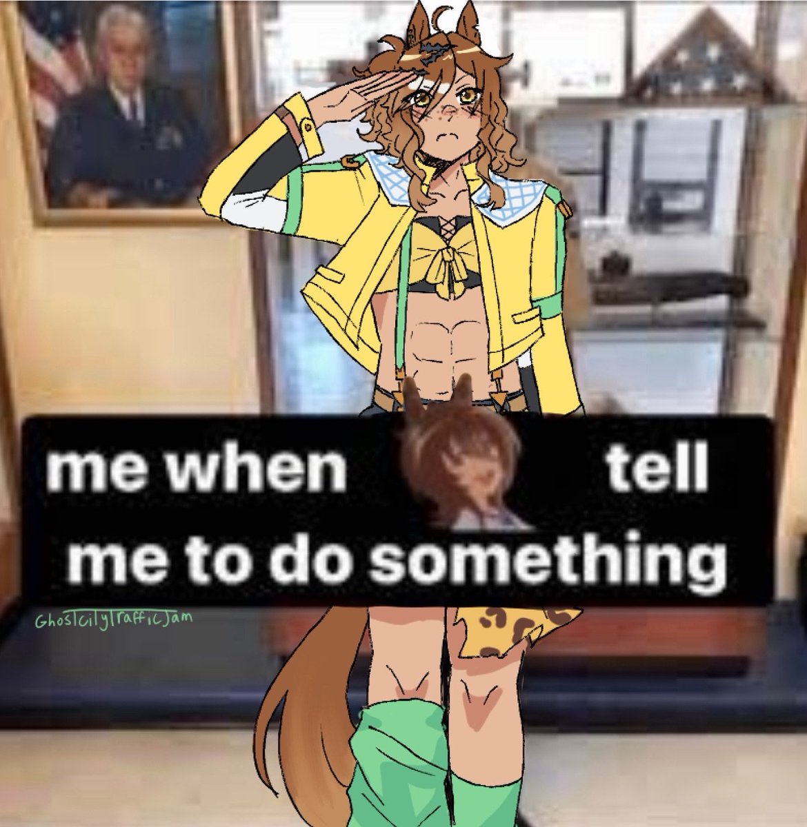 Hi I'm out on a trip and haven't had any time to draw anything so I'm posting this again cause it didn't get much attention and I thought it was funny