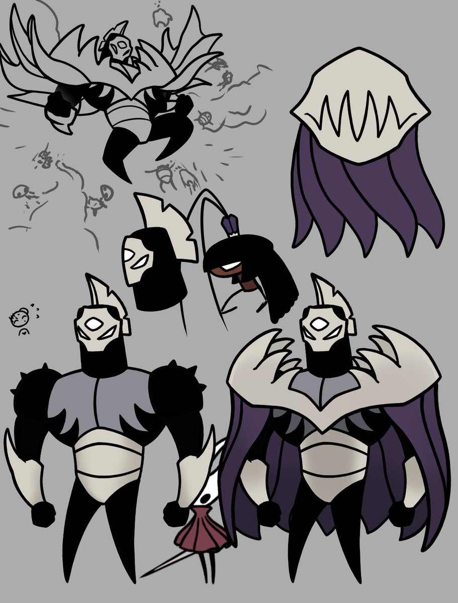 Tried to draw Jachi in the Hollow Knight style
#バーサス #versus