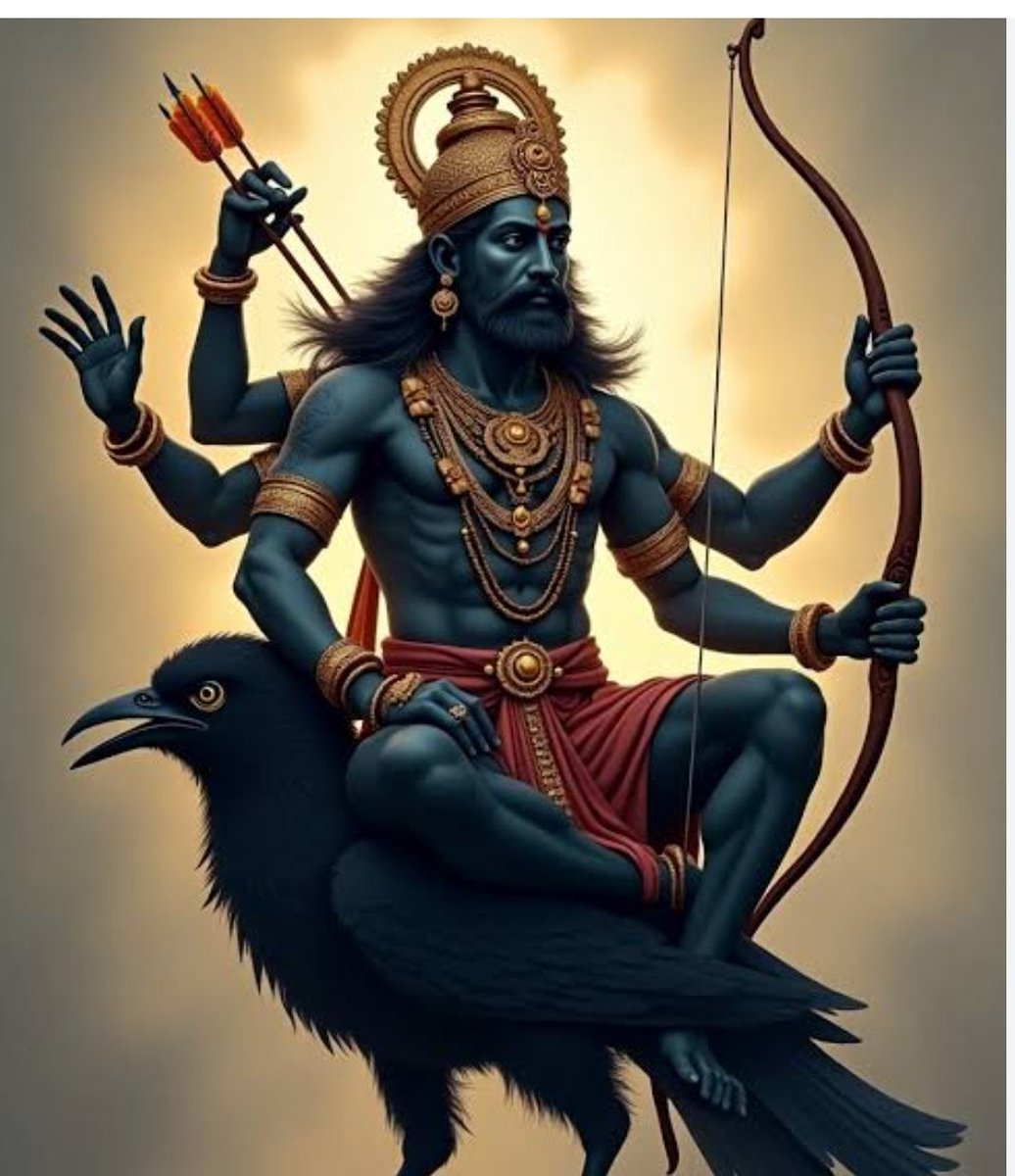 निलांजनसमाभासं रविपुत्रं यमाग्रजम्।
छायामार्तण्डसंभूतं तं नमामि शनैश्चरम्॥

🌟 जो नील कमल जैसे उज्ज्वल हैं, सूर्यदेव के पुत्र और यमराज के बड़े भाई हैं-
ऐसे शनिदेव को मैं प्रणाम करती हूँ।

ॐ शनि देवाय नमः 🙏