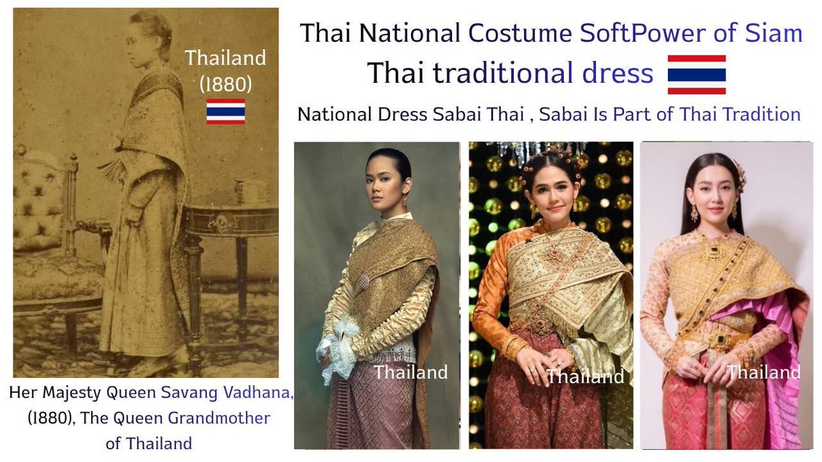 carmen167057816's tweet photo. Beautiful Thai National Dress ❤️❤️❤️#ChudThai https://t.co/ezXjZm3rAr