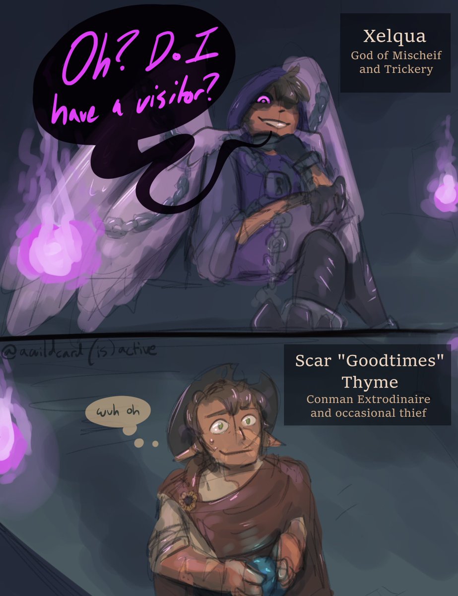 awildcardactive's tweet image. // trafficshipping

More of this AU

In which a shady guy wanders into a place he shouldn&apos;t have, for multiple reasons. I&apos;m sure it will be fine
#scarian