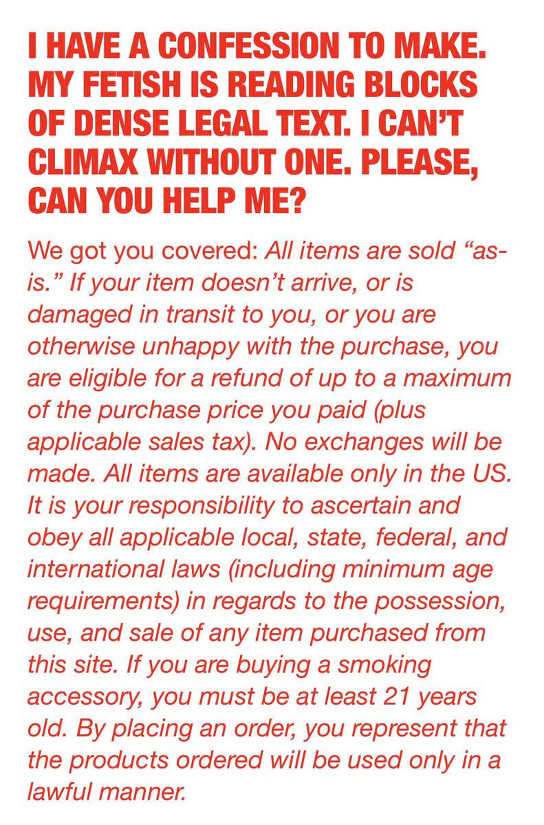 One of my favorite brands is <a href="/CAH/">Cards Against Humanity</a>. This legal disclaimer for their Black Friday sale is epic!