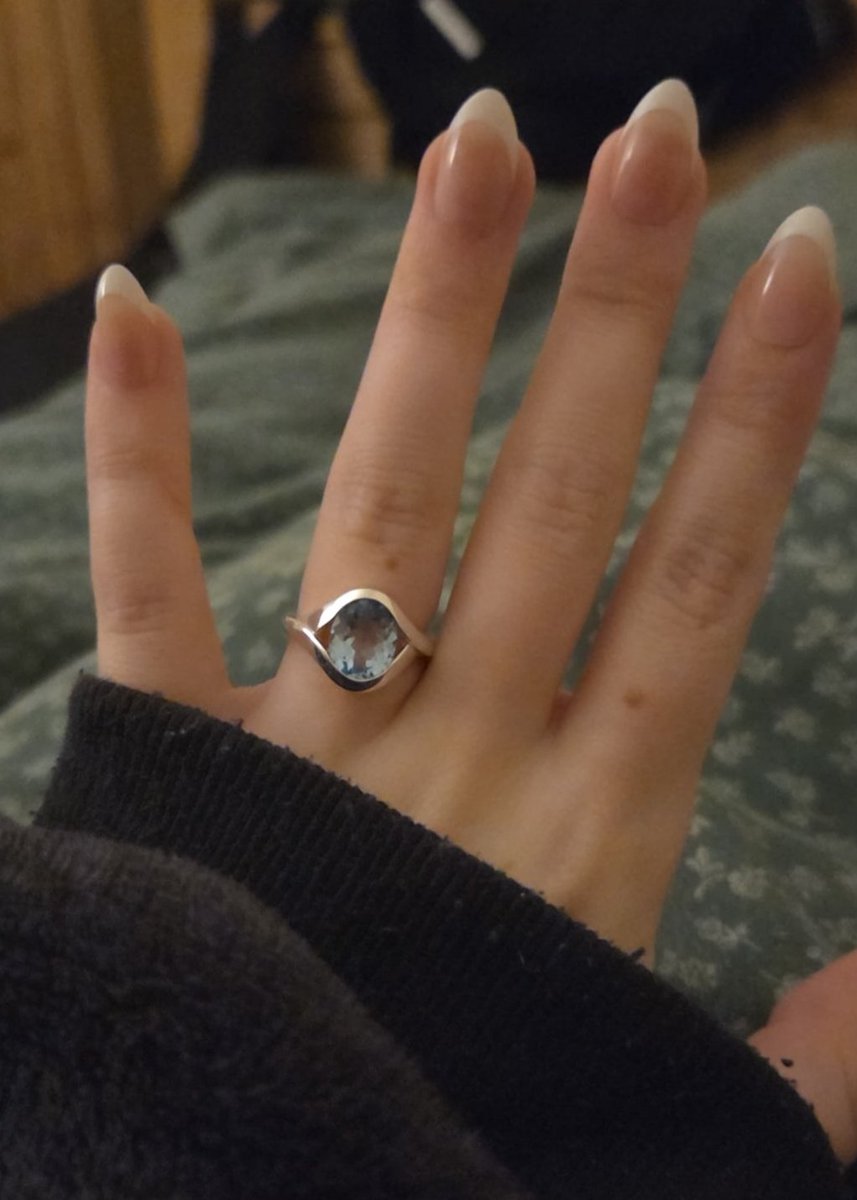 here's the ring. he bought it because it was the one that closely resembled the Darkmoon ring from Elden Ring