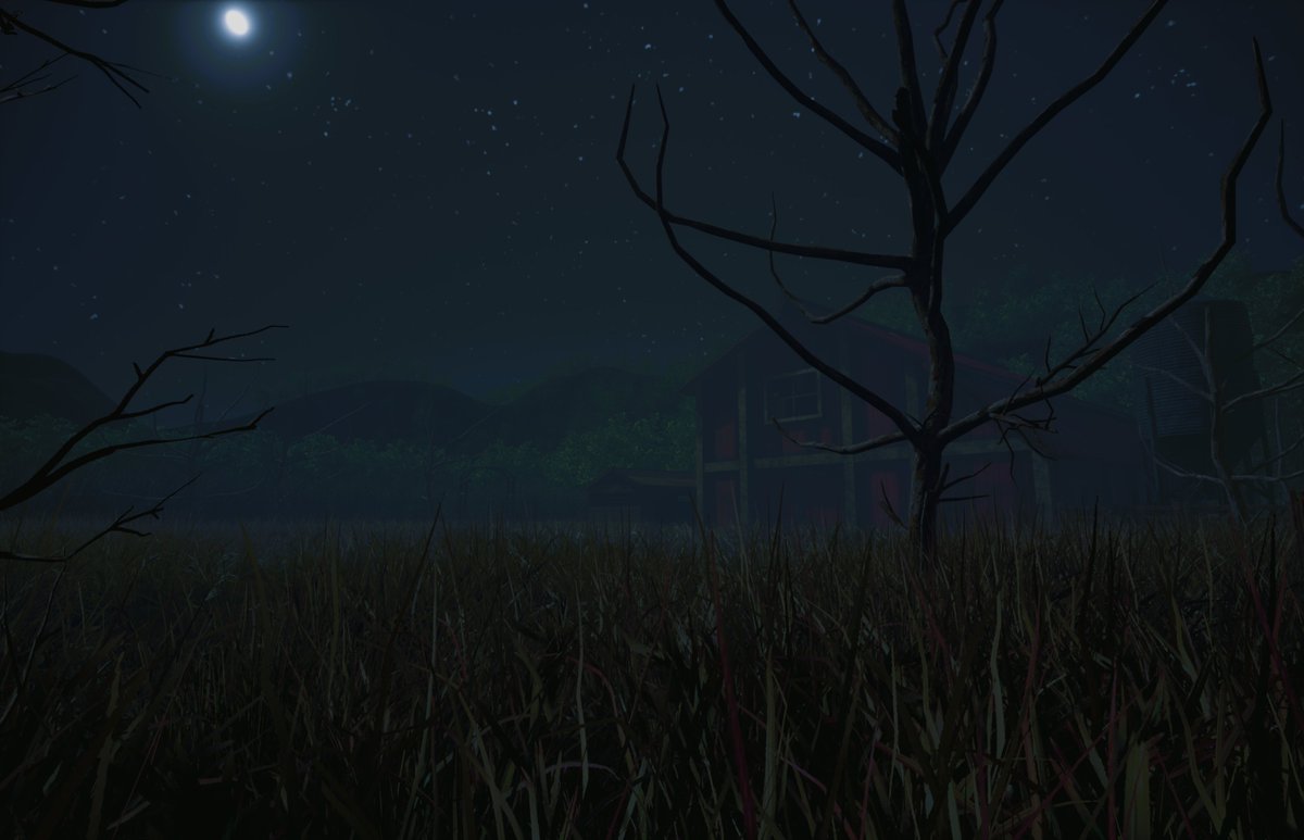 Ludumelit's tweet image. There has been sightings of the Mothman in the area and you come across a barn looking like this. Do you go near it?

#Prophecy #UnrealEngine5