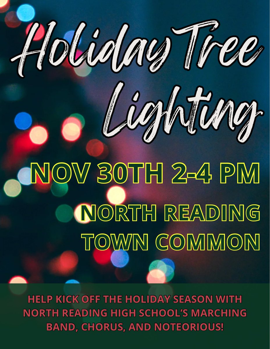 NRHSHornets's tweet image. Tree lightening this Sunday!   Check out the best musicians and artists from NRHS!  @nrtranscript