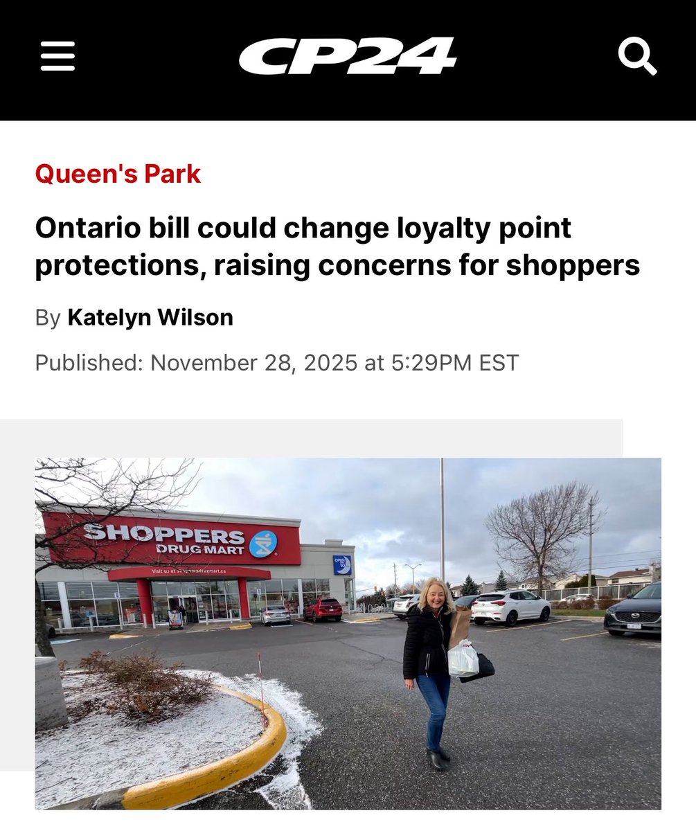 OntLiberal's tweet image. “The government is stripping out a one-line piece of the Consumer Protection Act which simply says that reward loyalty points cannot expire simply due to the passage of time.”

— @StephenBlais

#onpoli
