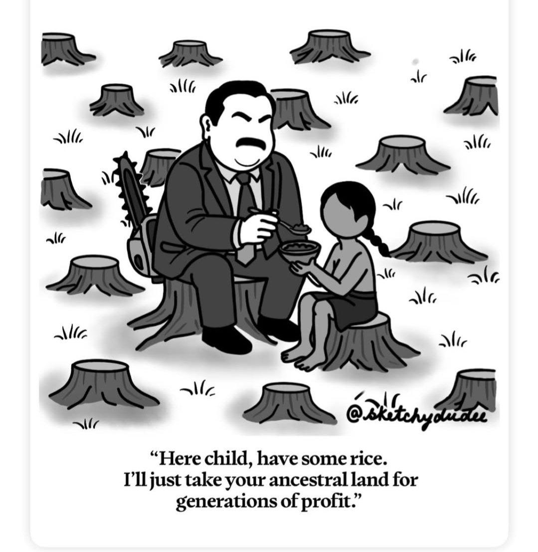 WayneClark202's tweet image. This strip hit me hard. The pain our earth is going through for the greed of these uncouth ruthless monsters make me cry inside. Today India is choking and yet the forests r not even considered as a way to control it. While I am writing this, many trees are falling silently…