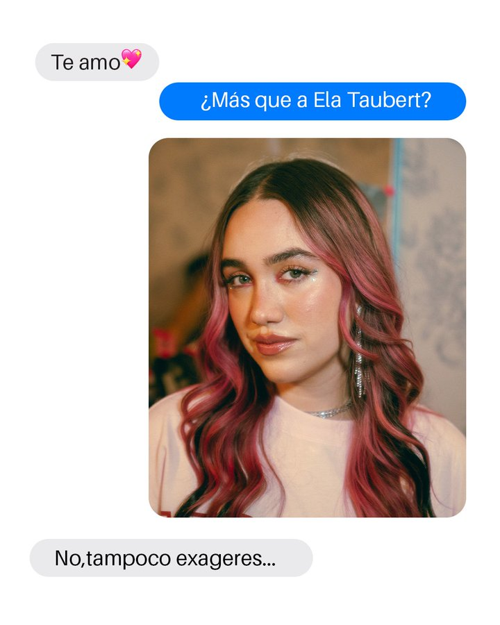 Decir “te amo” es fácil… pero ¿amar más que a #ElaTaubert? JAJAJA ahí sí no pidan milagros 😭💘✨