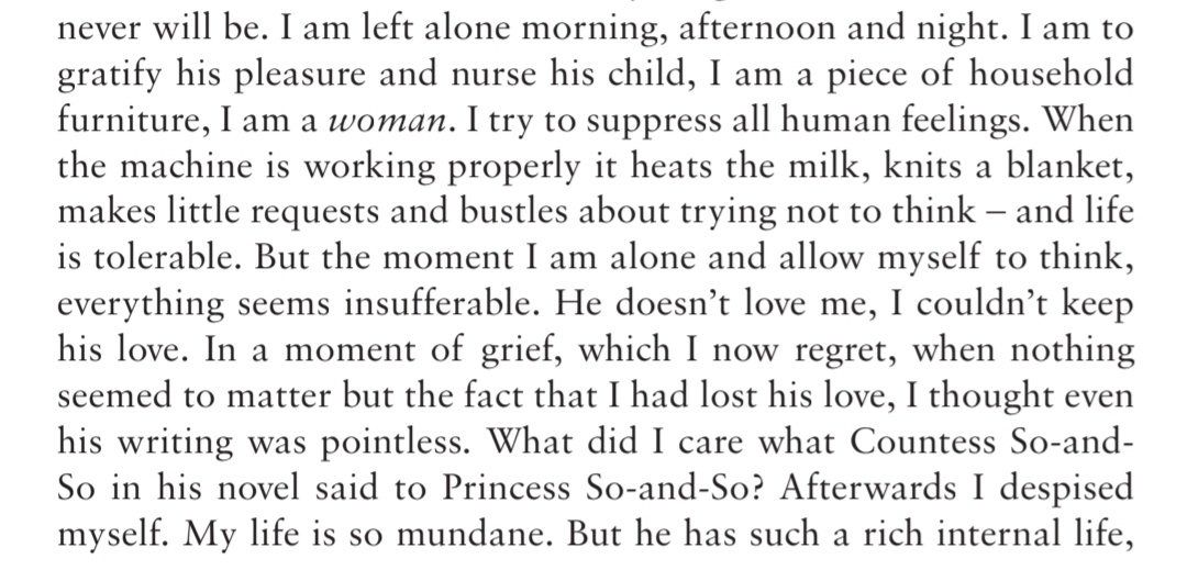 TXtater95's tweet image. Reading about Leo Tolstoy&apos;s wife Sophia, and I think she deserves more attention:

Sophia loved Leo beyond the point of an obsession. She had 13 babies with him. 5 died. I&apos;m reading her diary from early in her marriage, and the entries are tragic.