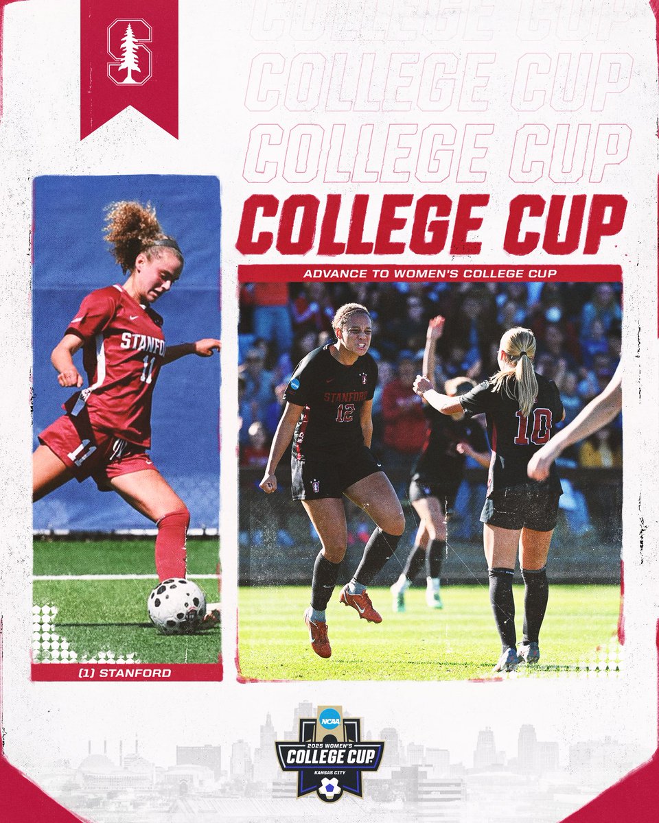 CARDINAL ARE HEADING TO KC 🌲

(1) <a href="/StanfordWSoccer/">Stanford Women's Soccer</a> defeats (2) Michigan State, 5-1, to advance to the 2025 <a href="/NCAA/">NCAA</a> DI Women’s College Cup in Kansas City, Mo.

#WCollegeCup